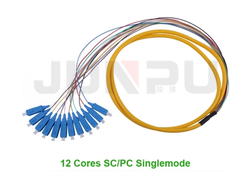 12-jadrový SC PC 900µm zväzok fan-out optický pigtail