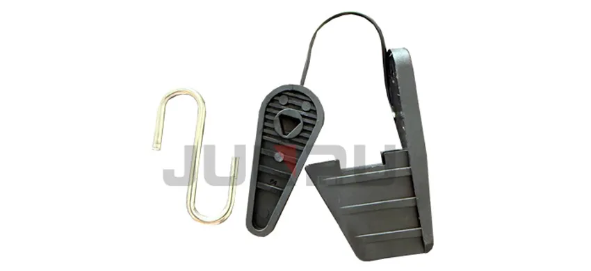 Svorka na optický kábel S-hák pre drop kábel, vhodná pre priemer kábla 2*5/3-4 mm